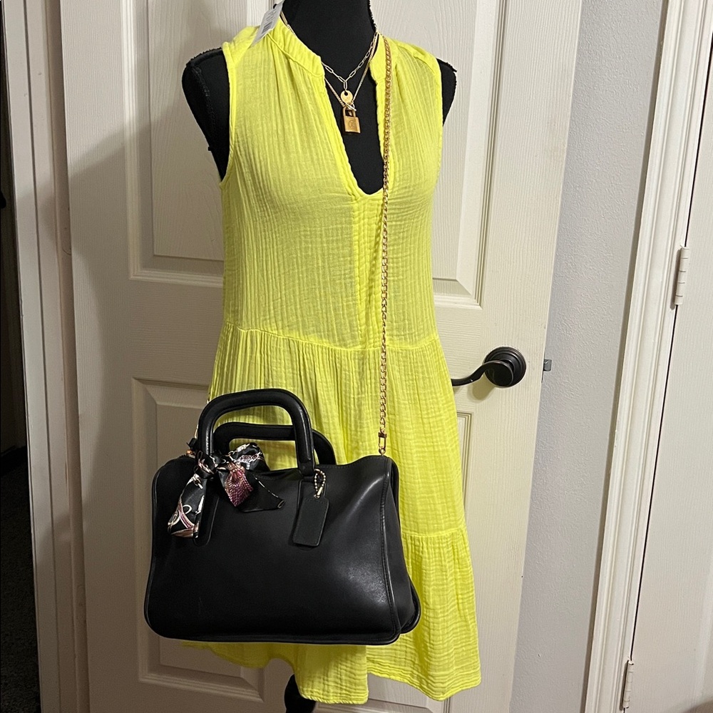 Vintage Coach New York Black Slim Satchel - Picture 16 of 17